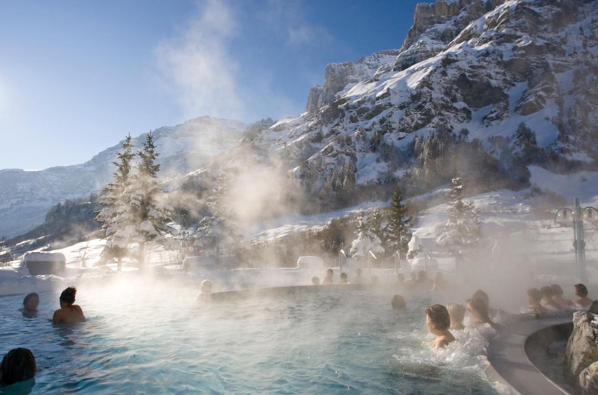 Hotel Alpenblick-Leukerbad-Therme Eksteriør bilde