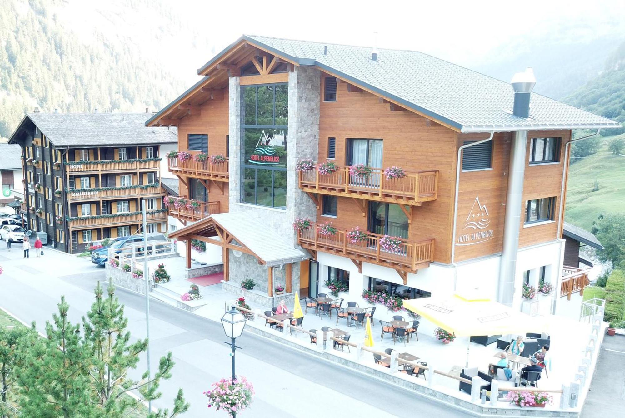 Hotel Alpenblick-Leukerbad-Therme Eksteriør bilde