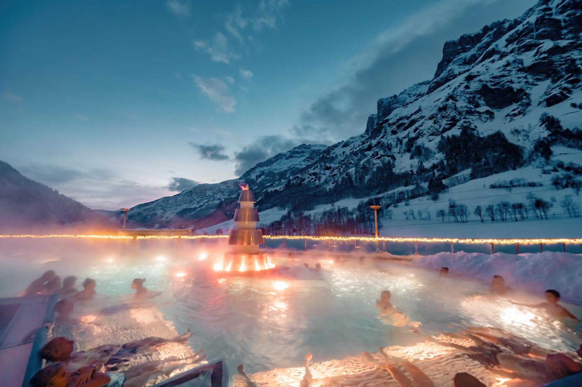 Hotel Alpenblick-Leukerbad-Therme Eksteriør bilde